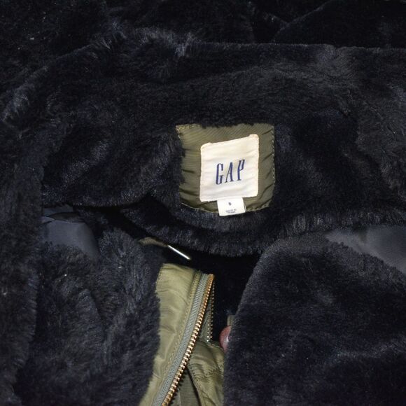 GAP Women's PrimaLoft® luxe parka Green Size S - Picture 7 of 10